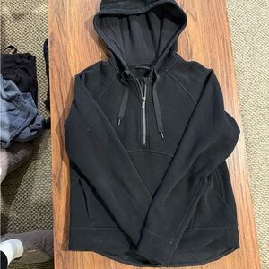 lululemon athletica Black 1/4 zip Hoodie